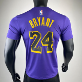 2023 LAKERS BRYANT #24 Purple Quick drying T-shirt (Trapeze Edition) 飞人版