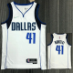 21-22 Dallas NOWITZKI #41 White 75th Anniversary Top Quality Hot Pressing NBA Jersey