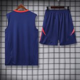 2024 AD Blue Tank Top And Shorts Suit