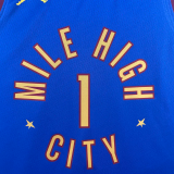 22-23 Nuggets PORTER JR. #1 Blue Top Quality Hot Pressing NBA Jersey (Trapeze Edition) 飞人版