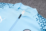 23-24 Man City High Quality Half Pull Tracksuit