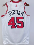 22-23 BULLS JORDAN #45 White Top Quality Hot Pressing NBA Jersey