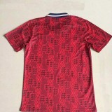 1994 England Away Red Retro Soccer Jersey
