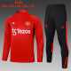 23-24 Man Utd High Quality Kids Half Pull Tracksuit