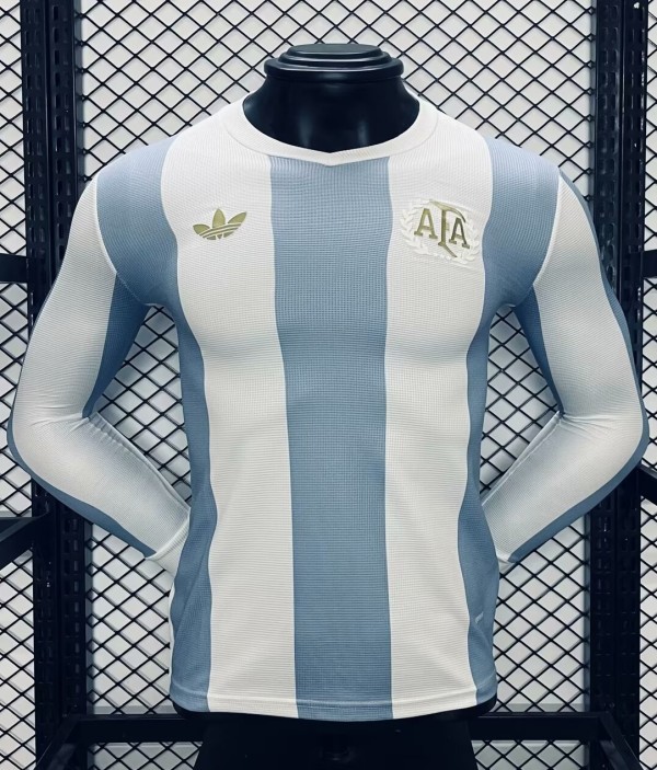 24-25 Argentina 50th Commemorative Edition Long sleeves Player Version Soccer Jersey