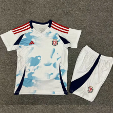 24-25 Costa Rica Away Kids Soccer Jersey
