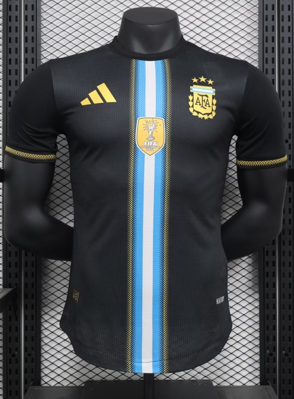 24-25 Argentina Black Special Edition Player Version Soccer Jersey