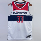 22-23 Wizards KUZMA #33 White Top Quality Hot Pressing NBA Jersey