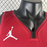 22-23 HEAT JAMES #6 Red Top Quality Hot Pressing NBA Jersey (Trapeze Edition)