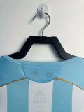 2006-2007 Argentina Home Long Sleeve Retro Soccer Jersey