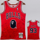 2023 BULLS & BAPE #93 Red Top Quality Hot Pressing NBA Jersey