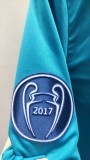 2017-2018 RMA Third Long Sleeve Player Version Retro Soccer Jersey