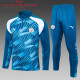 23-24 Man City High Quality Kids Half Pull Tracksuit
