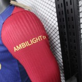 24-25 BAR Home Long Sleeve Player Soccer Jersey