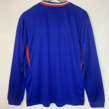 2024 France European Cup Home Long Sleeve Fans Soccer Jersey