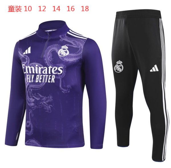 24-25 RMA High Quality Kids Half Pull Tracksuit