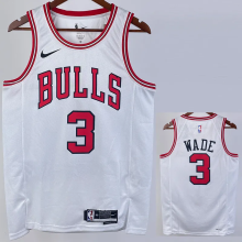 22-23 BULLS WADE #3 White Top Quality Hot Pressing NBA Jersey