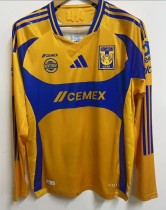 24-25 Tigres UANL Home Long sleeves Player Version Soccer Jersey