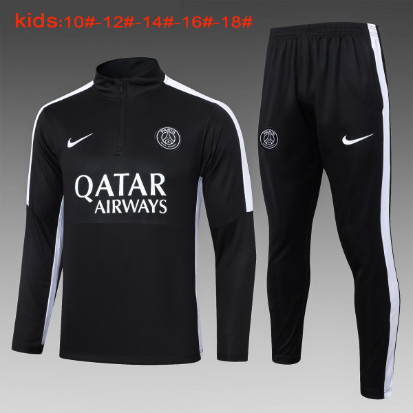 23-24 PSG High Quality Kids Half Pull Tracksuit