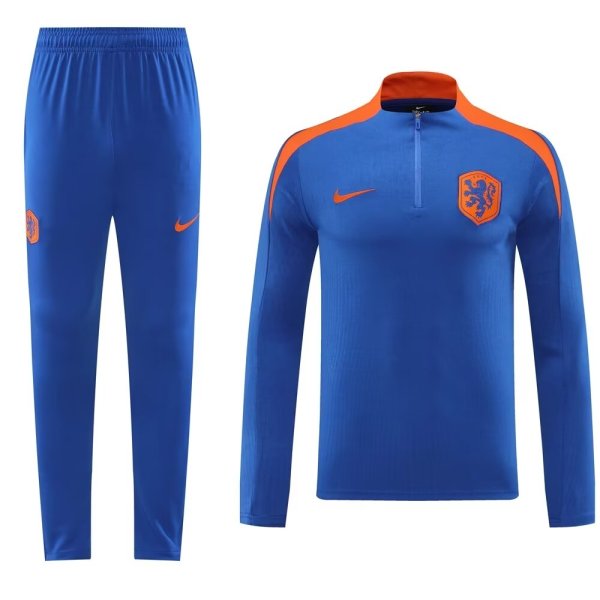 24-25 NetherIands High Quality Half Pull Tracksuit 