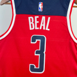 22-23 Wizards BEAL #3 Red Top Quality Hot Pressing NBA Jersey