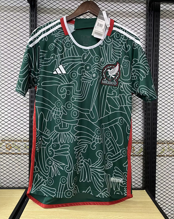 22-23 Mexico Third Fans Soccer Jersey (白图纹)