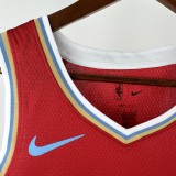 24-25 Grizzlies MORANT #12 Red City Edition Top Quality Hot Pressing NBA Jersey