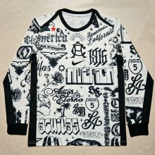 24-25 Club America Beige Black Long Sleeve Training shirts