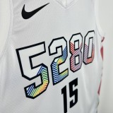 24-25 Nuggets JOKIC #15 White City Edition Top Quality Hot Pressing NBA Jersey