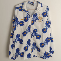 24-25 France White Windbreaker #刺绣