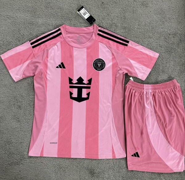 25-26 Inter Miami Home Kids Soccer Jersey