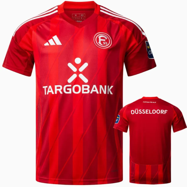 24-25 Fortuna Düsseldorf Home Fans Soccer Jersey
