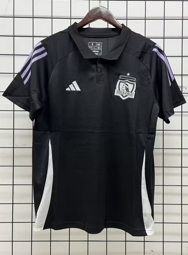 24-25 Colo-Colo Black Polo Short Sleeve *有领
