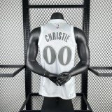 24-25 Dallas Mavericks CHRISTIE #00 White City Edition Top Quality Hot Pressing NBA Jersey