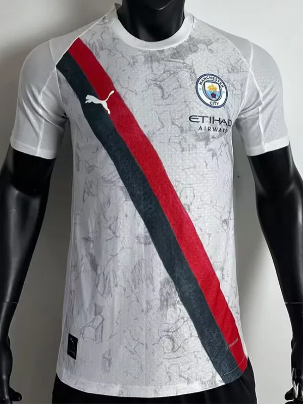 25-26 Man City White Special Edition Player Version Soccer Jersey