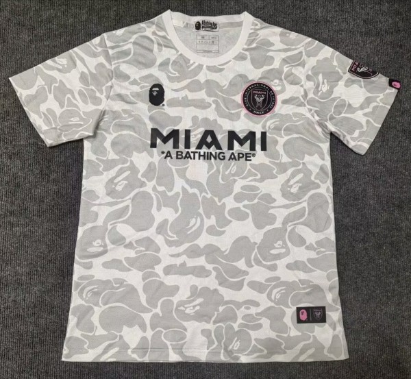 23-24 Inter Miami Gray Special Edition Fans Soccer Jersey