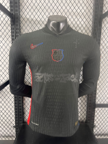 24-25 BAR Away Limited Edition Long Sleeve Player Version Soccer Jersey (Print Cactus Jack)灰