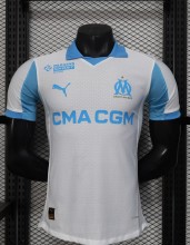 25-26 Marseille Home Player Version Soccer Jersey