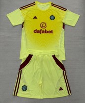 25-26 Celtic Yellow Goalkeeper Adult Suit