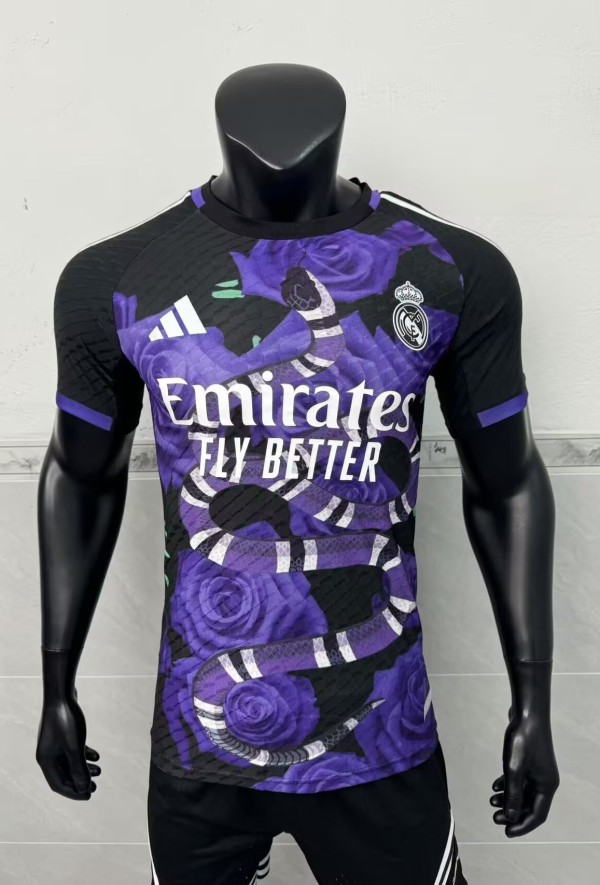 25-26 RMA Purple Special Edition Player Version Training Shirts *玫瑰蛇