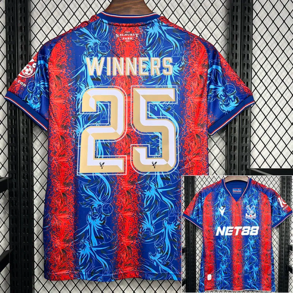 24-25 Crystal Palace Home Print Winners #25 Fans Soccer Jersey