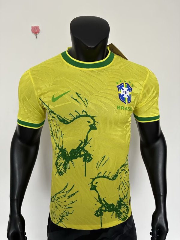 25-26 Brazil Yellow Special Edition Player Version Soccer Jersey