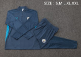24-25 Man City High Quality Half Pull Tracksuit