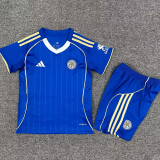 25-26 Leicester City Home Kids Soccer Jersey 1:1 Thai Quality