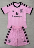 25-26 Man Utd Pink GoalKeeper Adult Suit 1:1 Thai Quality
