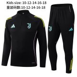 25-26 JUV High Quality Kids Half Pull Tracksuit