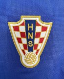 2010 Croatia Away Blue Retro Soccer Jersey