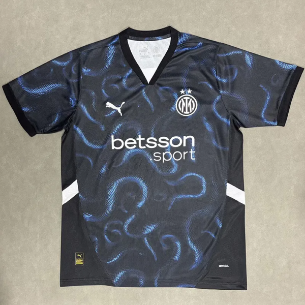 25-26 INT Black Special Edition Training shirts 1:1 Thai Quality (蛇纹)