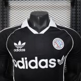 2025 AD Black Player Version Polo Short Sleeve 1:1 Thai Quality