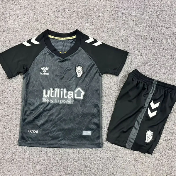 25-26 Sunderland Third Kids Soccer Jersey 1:1 Thai Quality